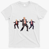 Funny Trump Dancing Dance Moves Rally Maga T-Shirt - White