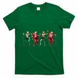 Funny Trump Dance Santa Claus Christmas T-Shirt - Irish Green