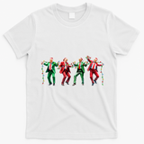 Funny Trump Dance Santa Claus Christmas T-Shirt - White