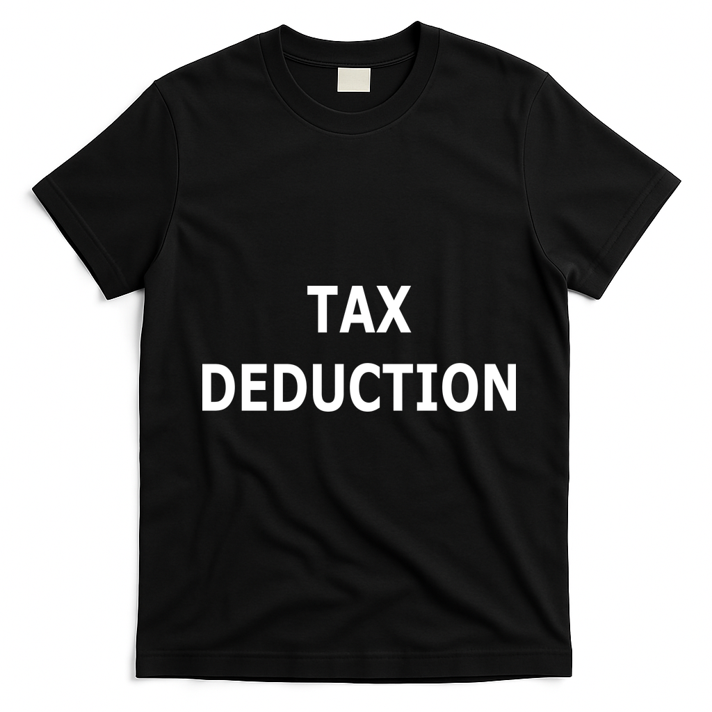 Funny Tax Deduction Humor T-Shirt - Black