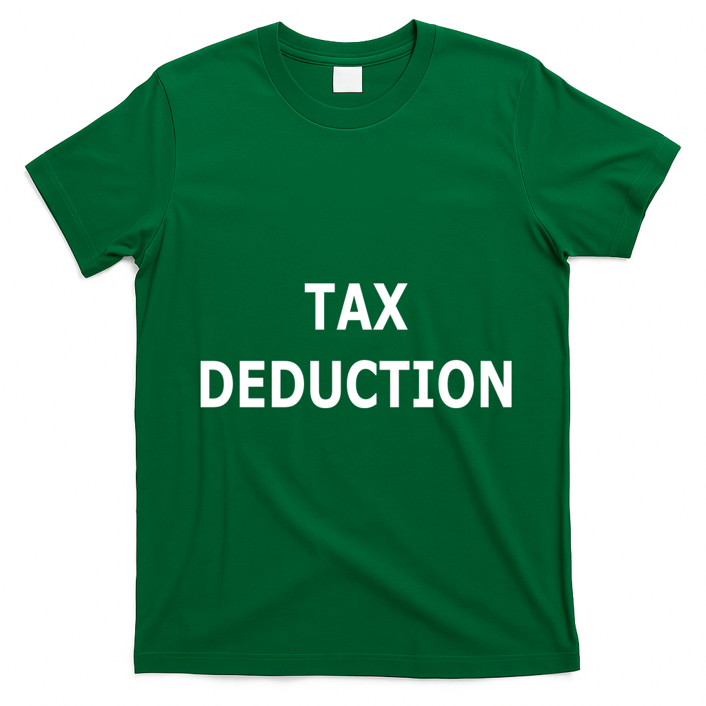 Funny Tax Deduction Humor T-Shirt - Irish Green