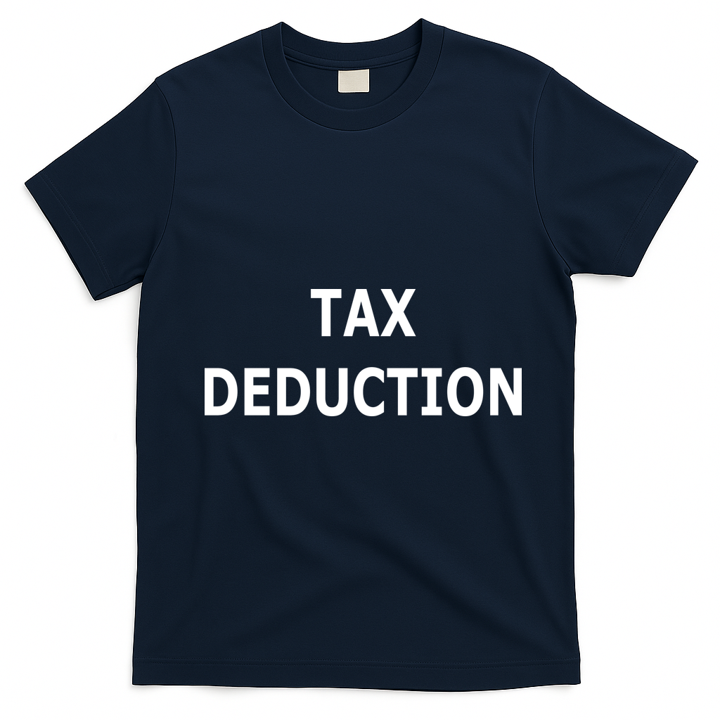 Funny Tax Deduction Humor T-Shirt - Navy Blue