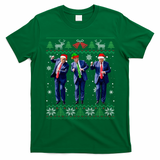 Funny Trump Dance Xmas President 47 Usa Christmas Ugly T-Shirt - Irish Green