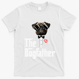Funny The Pug Dog Father Pug Dog Dad Christmas T-Shirt - White