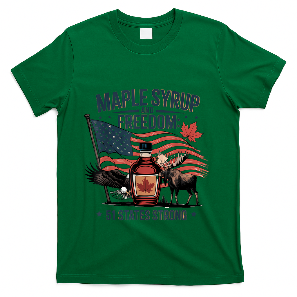 Funny Trump Quote Canada 51st State Of Usa T-Shirt - Green