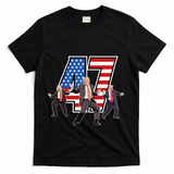 Funny Trump Victory Dance 47th President Dancing T-Shirt - Black