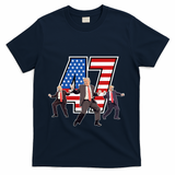 Funny Trump Victory Dance 47th President Dancing T-Shirt - Navy