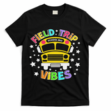Field Trip Vibes Field Day School Bus Yellow Teacher Student T-Shirt - Black