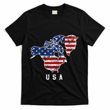 Funny Trump’S Vision Of Usa Map With Canada And Greenland T-Shirt - Black