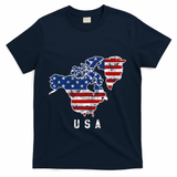 Funny Trump’S Vision Of Usa Map With Canada And Greenland T-Shirt - Navy