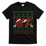 Funny Ugly Sweater 67 Christmas T-Shirt - Black