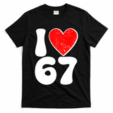 Funny Valentines Day I Heart Love 67 T-Shirt