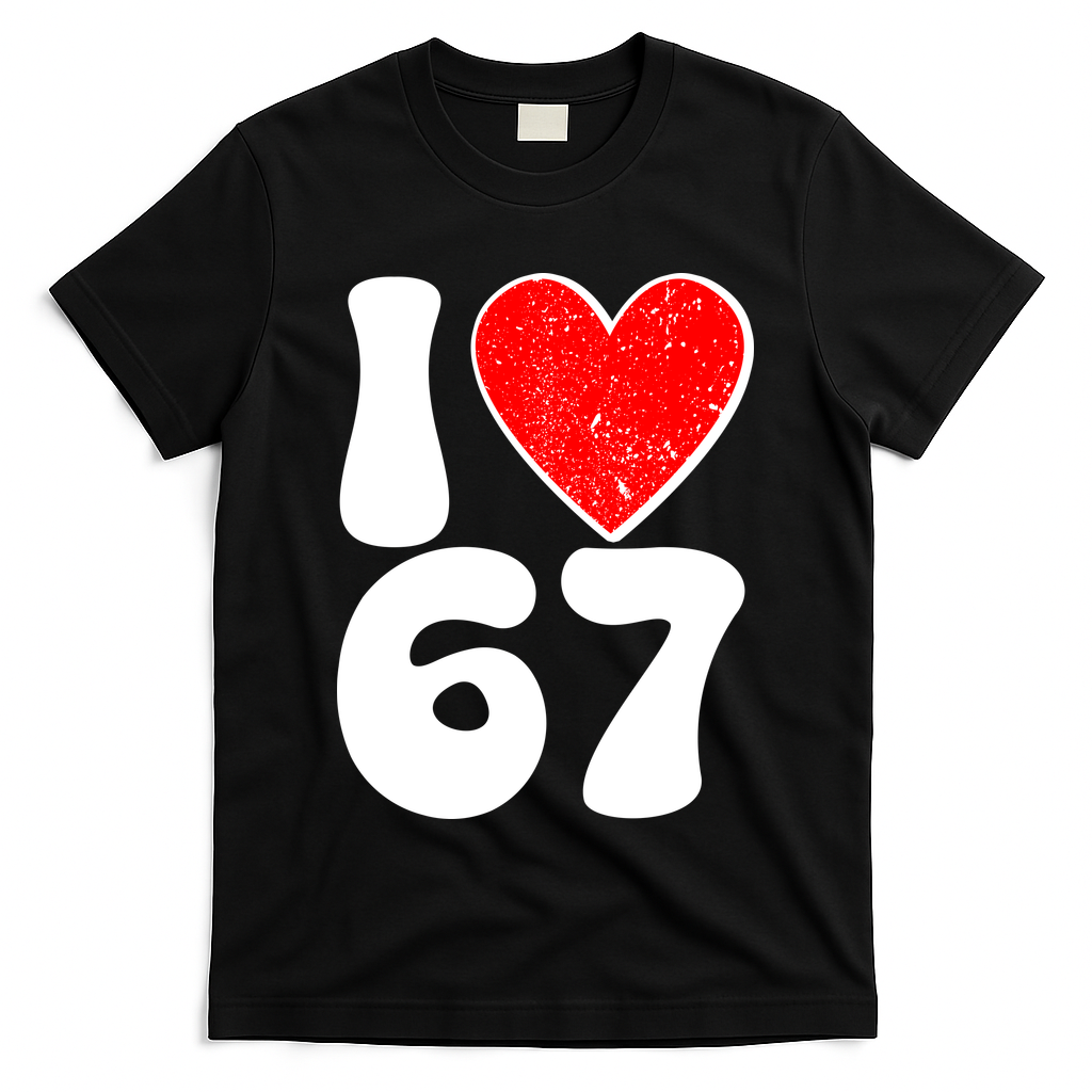 Funny Valentines Day I Heart Love 67 T-Shirt