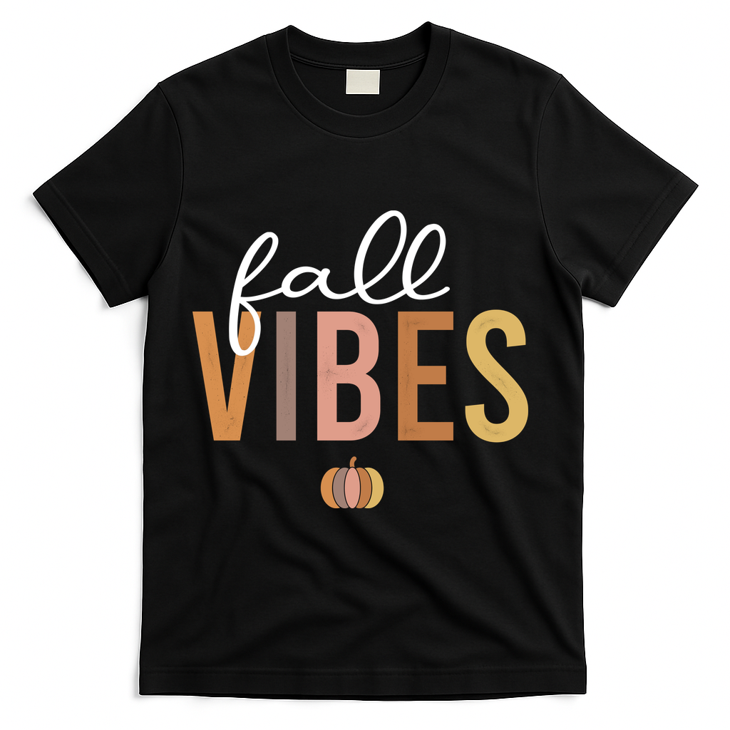 Fall Vibes T-Shirt - Black
