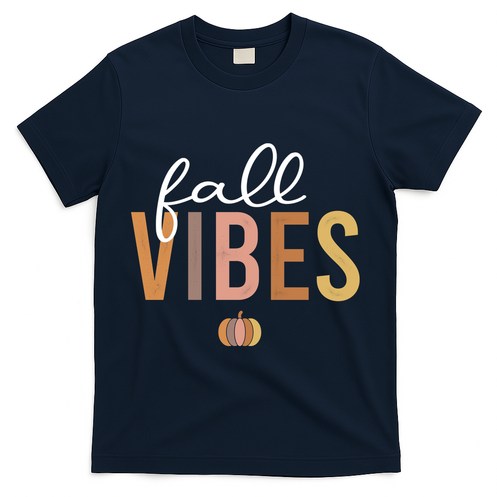 Fall Vibes T-Shirt - Navy