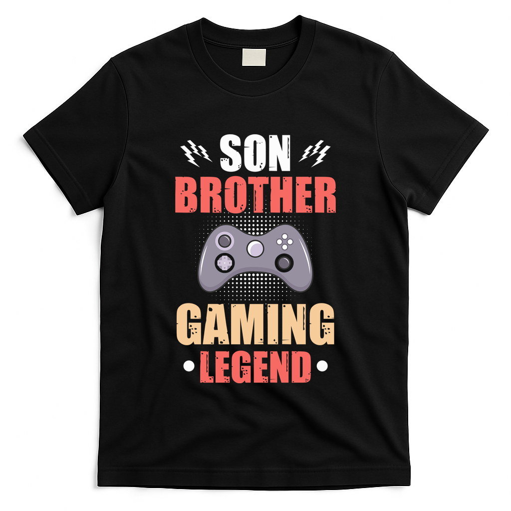 Funny Video Gamer Son Brother Gaming Legend T-Shirt
