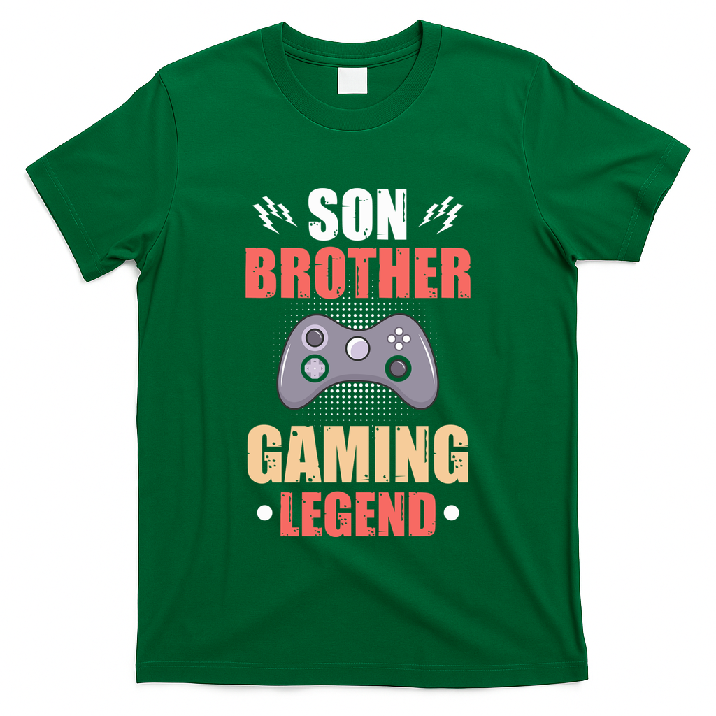 Funny Video Gamer Son Brother Gaming Legend T-Shirt