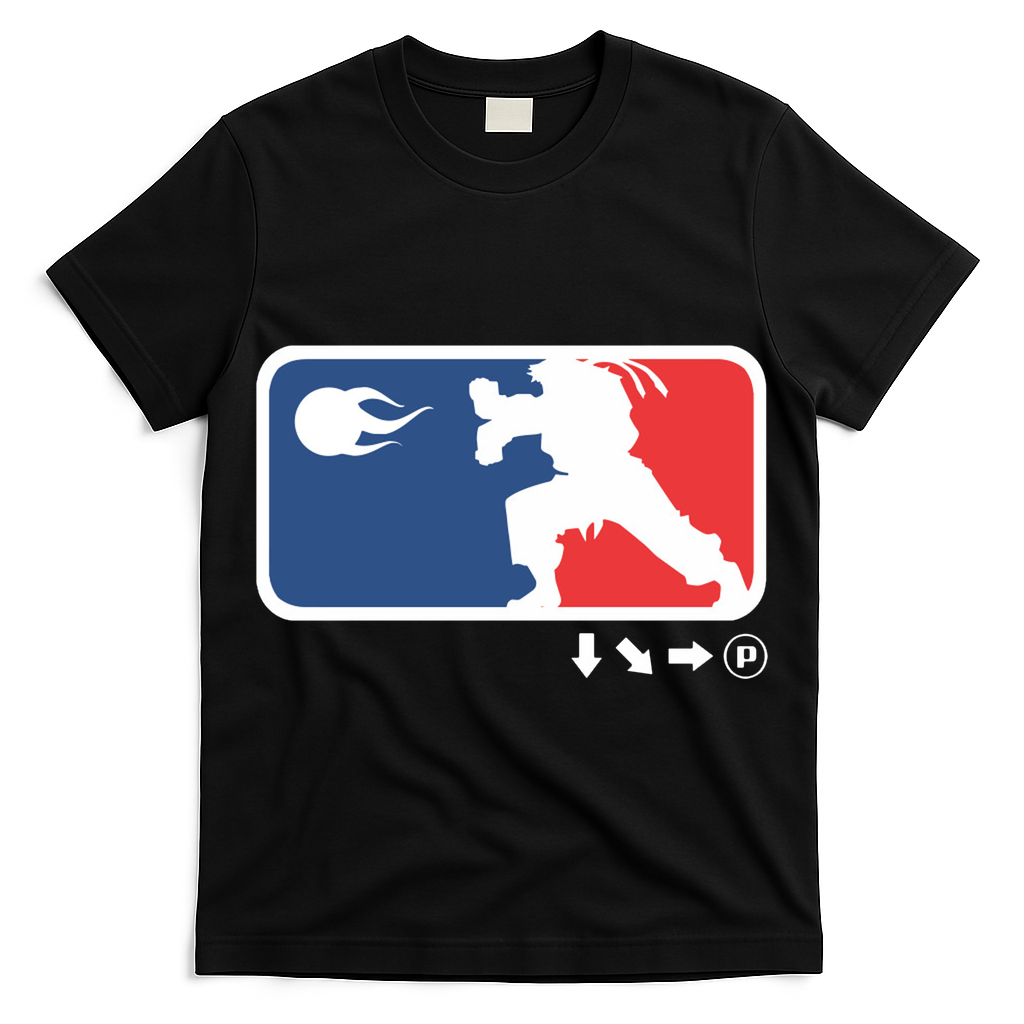 Fighters Video Game League Player Logo T-Shirt
