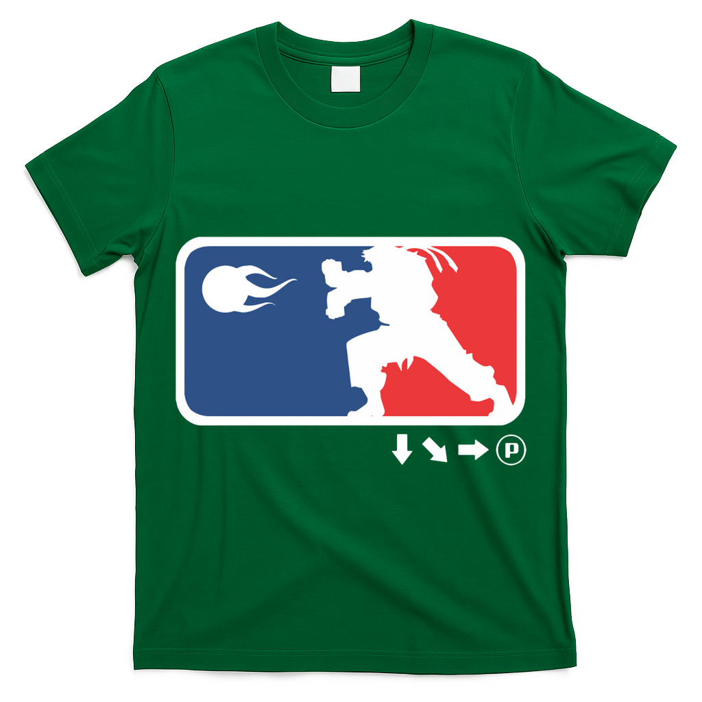 Fighters Video Game League Player Logo T-Shirt