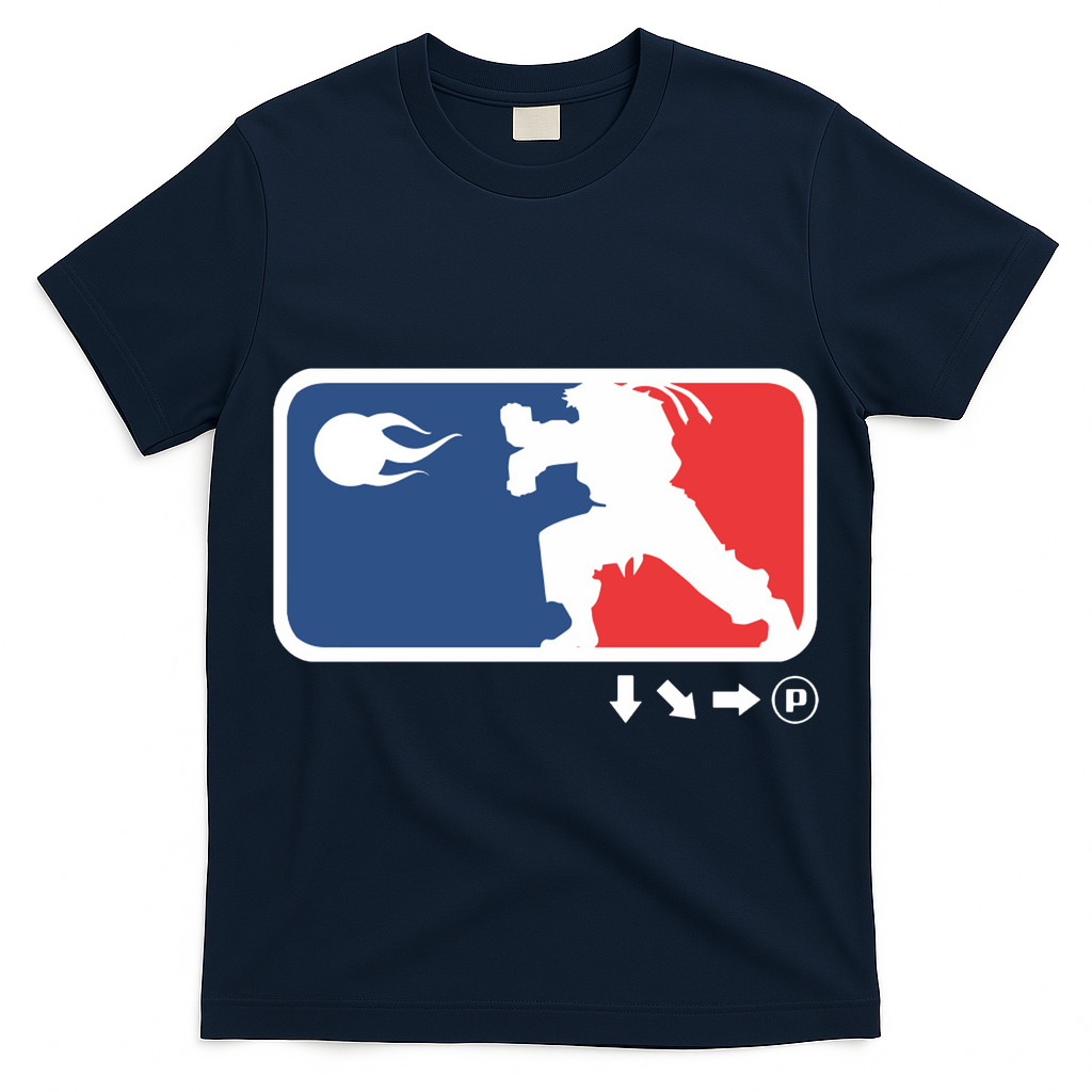 Fighters Video Game League Player Logo T-Shirt