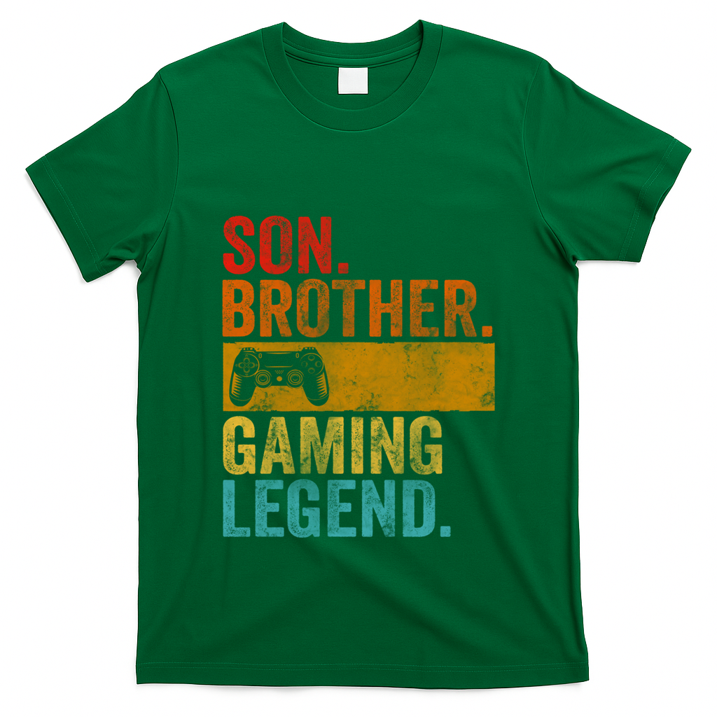 Funny Video Gamer Son Brother Gaming Legend Gift T-Shirt