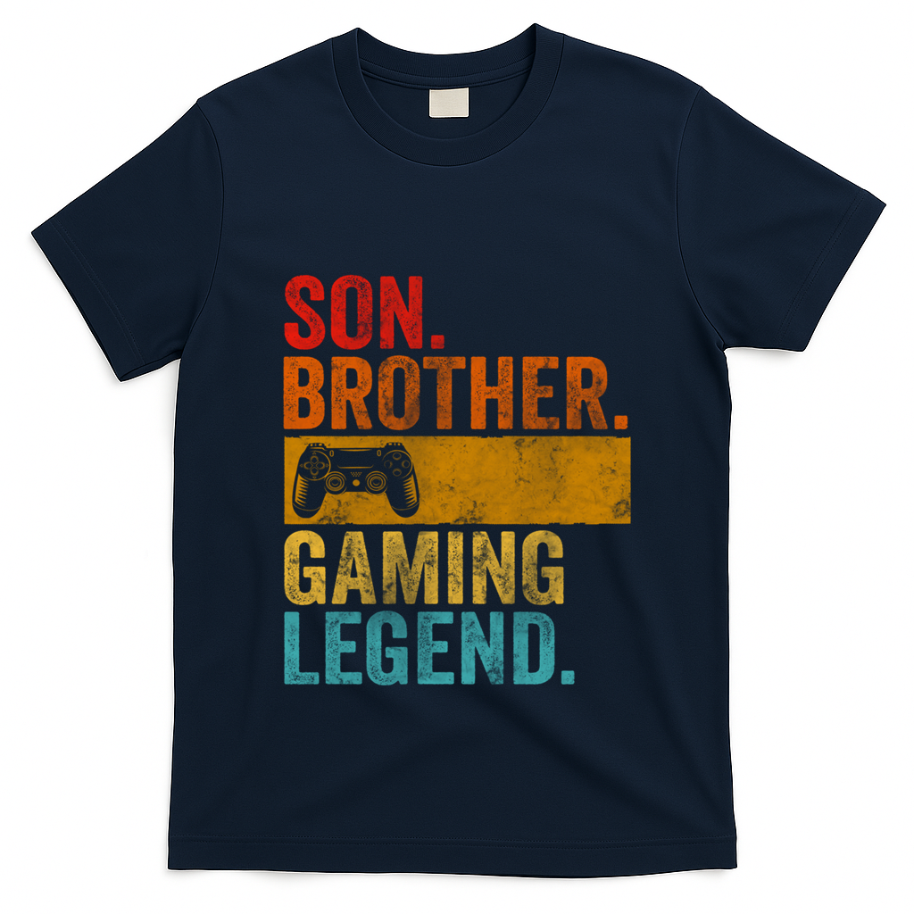 Funny Video Gamer Son Brother Gaming Legend Gift T-Shirt