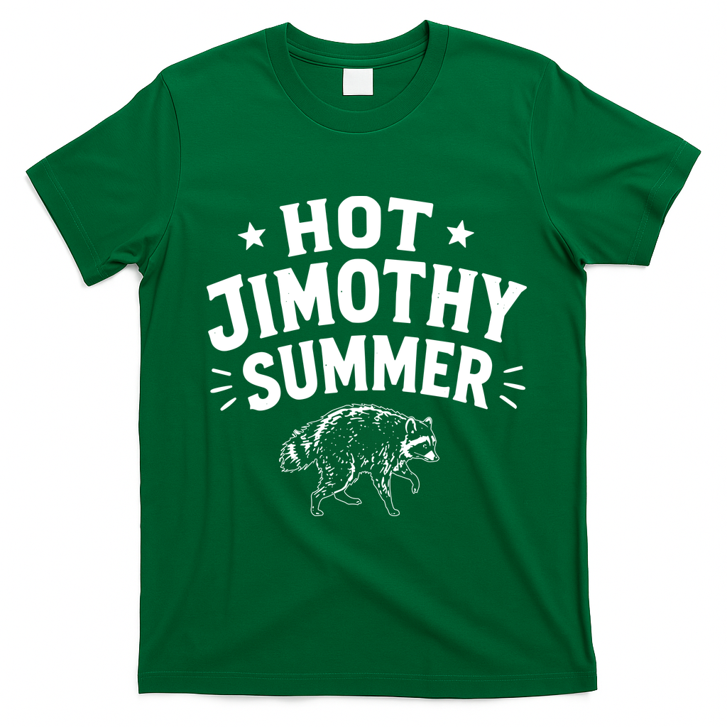Funny Vintage Hot Jimothy Summer T-Shirt - Irish Green
