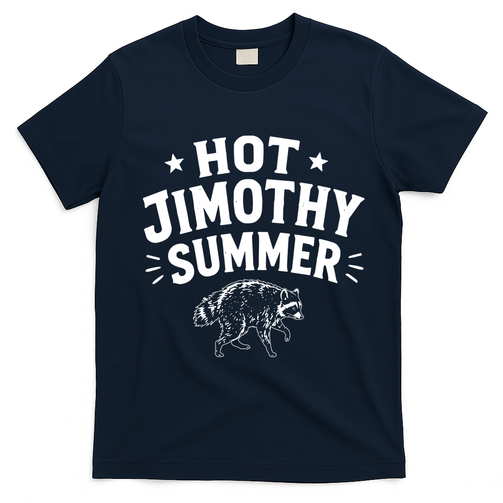 Funny Vintage Hot Jimothy Summer T-Shirt - Navy Blue