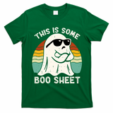 Funny Vintage Halloween Boo Ghost This Is Some Boo Sheet Gift T-Shirt - Irish Green