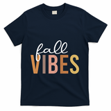 Fall Vibes Love Autumn Season T-Shirt - Navy
