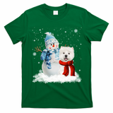 Funny Westie Dog Christmas Snow Christmas Pajama Gift T-Shirt - Irish Green