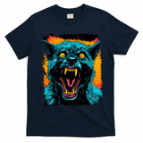 Frightnightfits Werewolf Halloween T-Shirt - Navy Blue