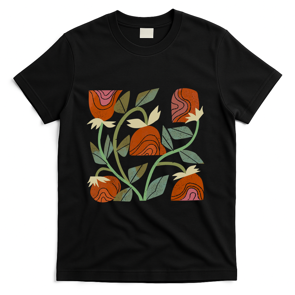 Five Wild Roses - Black