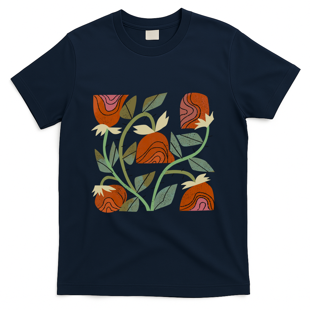 Five Wild Roses - Navy