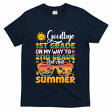 Goodbye 1st Grade Graduation To 2nd Grade Hello Summer Gift T-Shirt - Navy