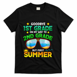 Goodbye 1st Grade Way To 2nd Grade First Summer Graduation T-Shirt - Black