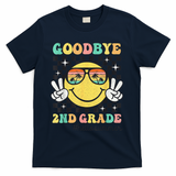 Goodbye 2nd Grade Hello Summer Last Day Of School Student  T-Shirt - Navy