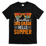 Goodbye 3rd Grade Hello Summer Third Grade T-Shirt - Black