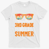 Goodbye 3rd Grade Hello Summer Third Grade T-Shirt - White