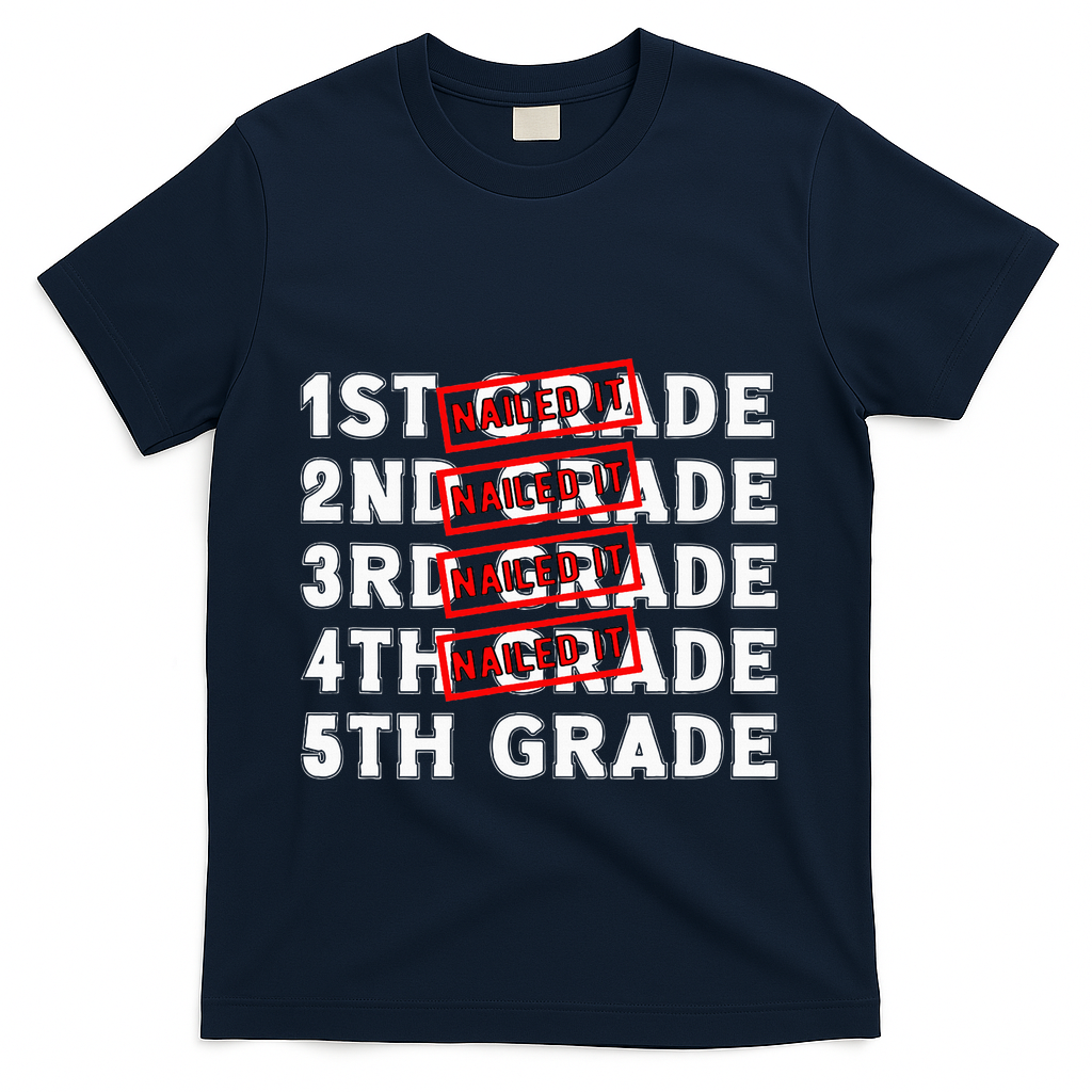 Goodbye 4th Grade Graduation Last Day School Hello 5th Grade T-Shirt - Navy