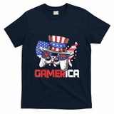Gamer 4th Of July Boy Men Controller USA Flag T-Shirt