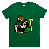 Grim and Cat at Home - Green