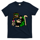 Grim and Cat at Home - Navy