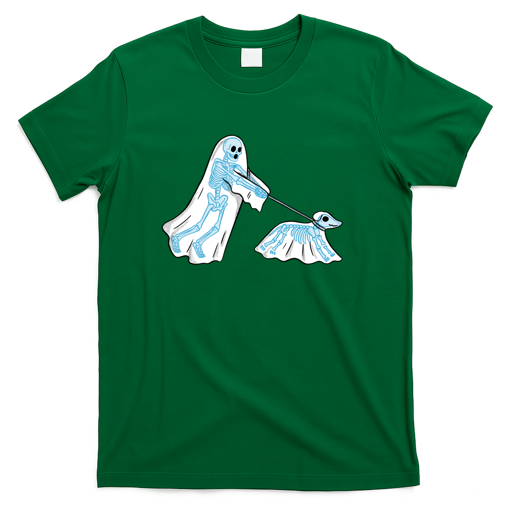 Ghost and dog skeleton - Green
