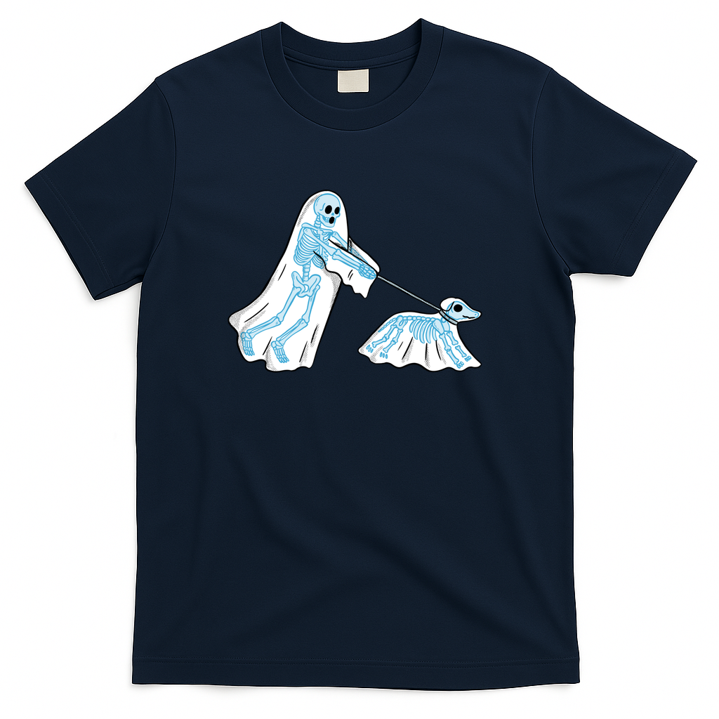 Ghost and dog skeleton - Navy