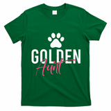 Golden Aunt Golden Retriever Aunt T-Shirt - Irish Green