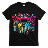 Gamer Aesthetic Graphic Gaming Video Games Boys Teens  T-Shirt