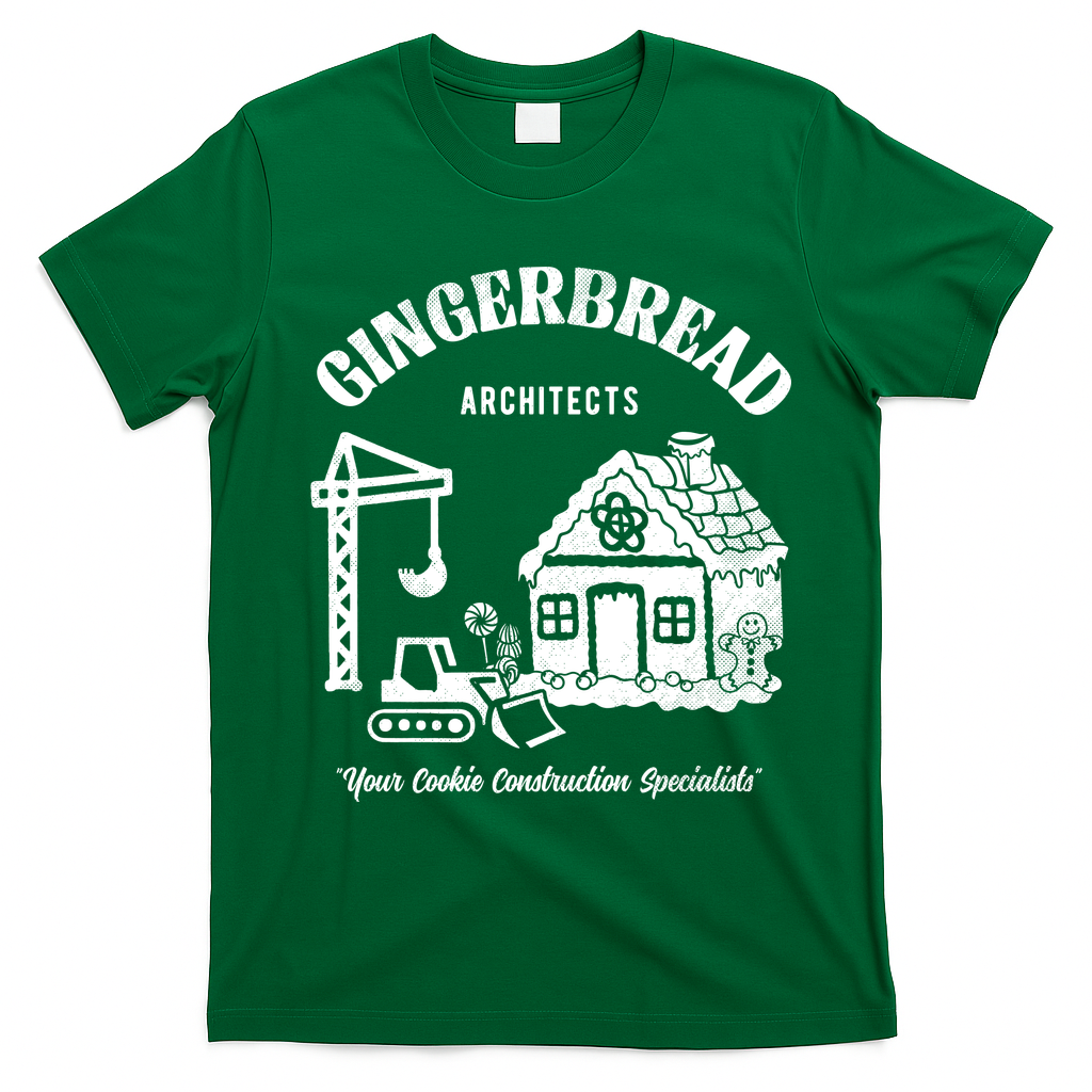 Gingerbread Architects T-Shirt - Irish Green