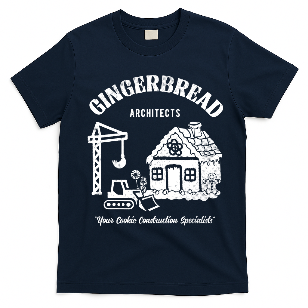 Gingerbread Architects T-Shirt - Navy Blue