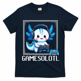 Gamesolotl Blue Axolotl Gaming Video Game T-Shirt